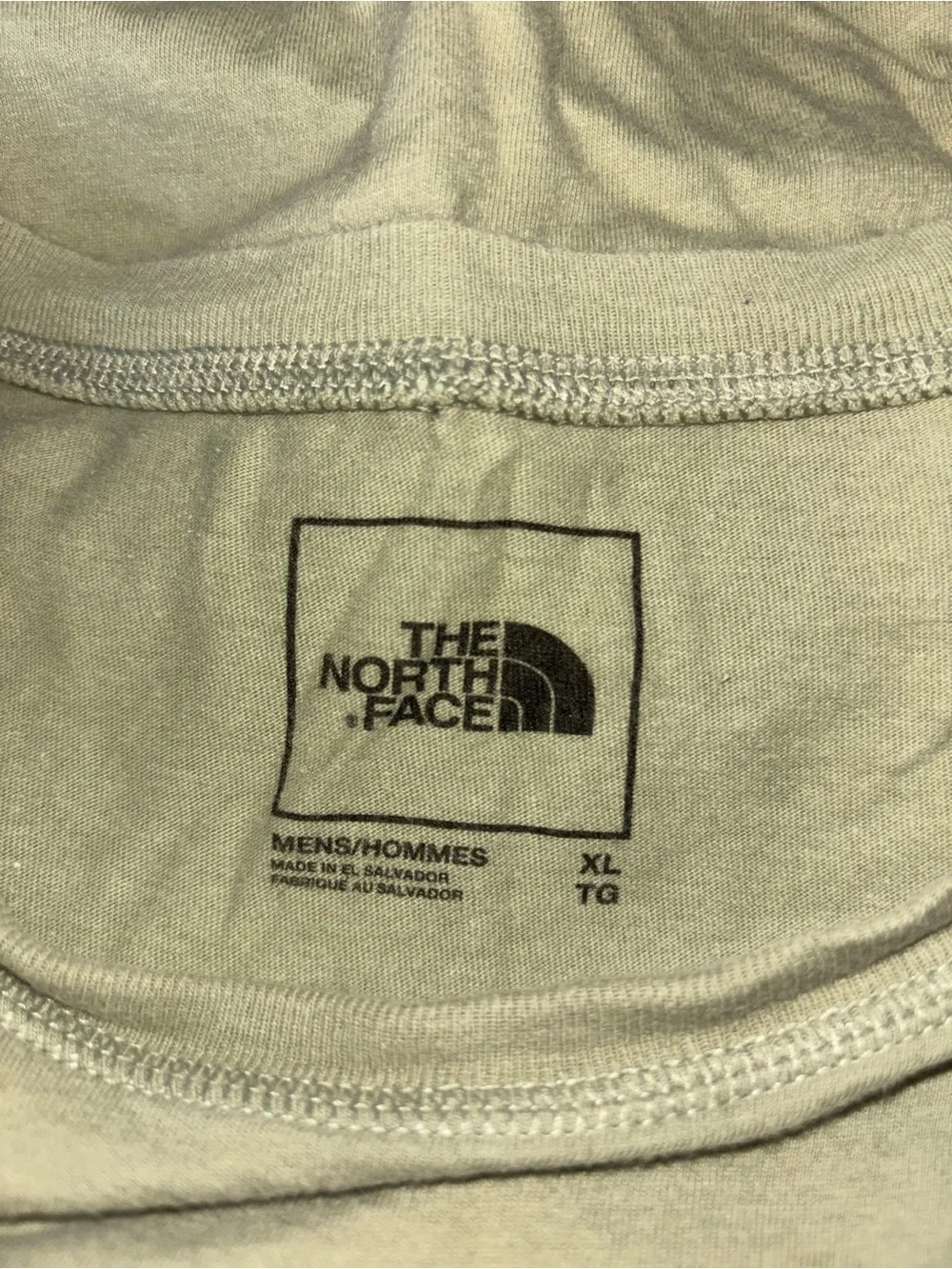 The North Face sage green pocket tee size XL
